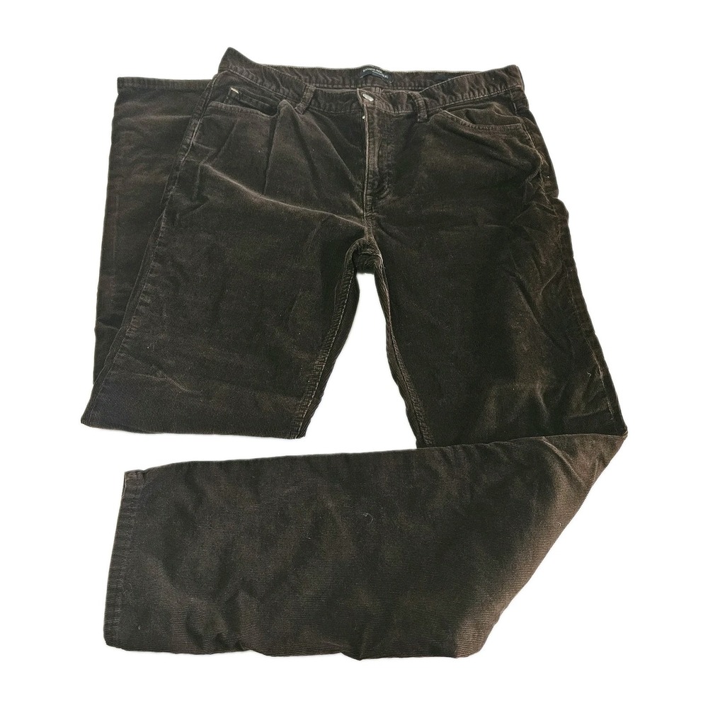 Banana Republic Mens Corduroy Brown Pants Size 34x34 Slim Fit